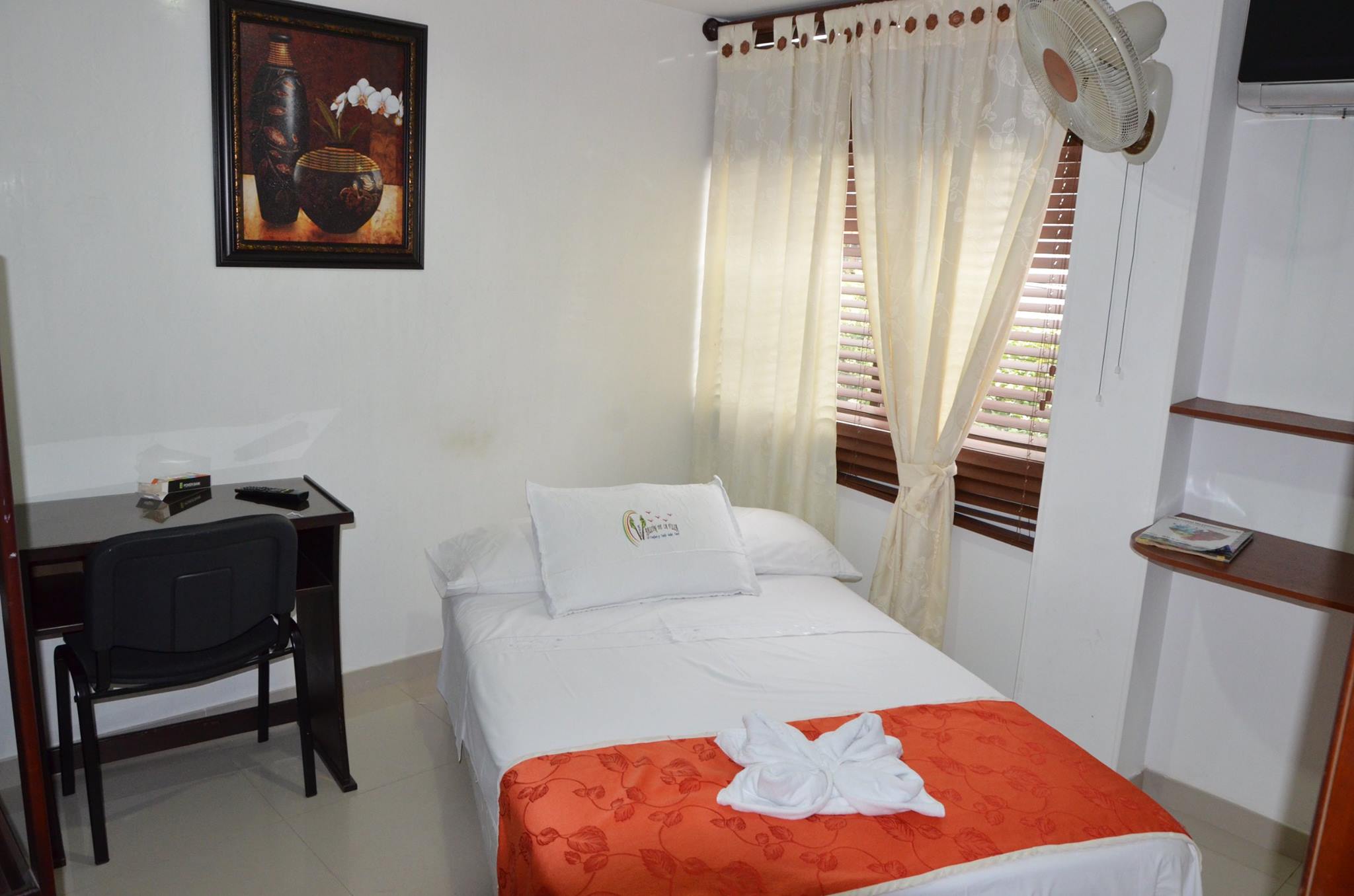 Interior de una habitación del hotel