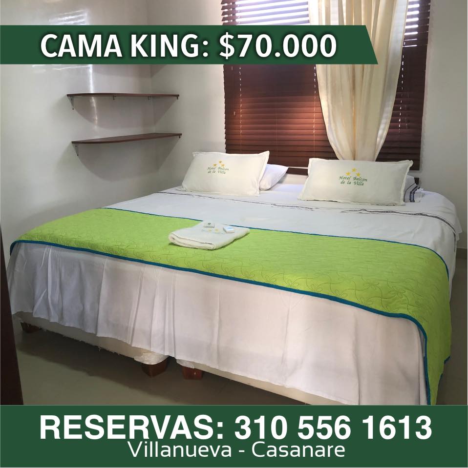 Habitación King del Hotel Balcón de la Villa